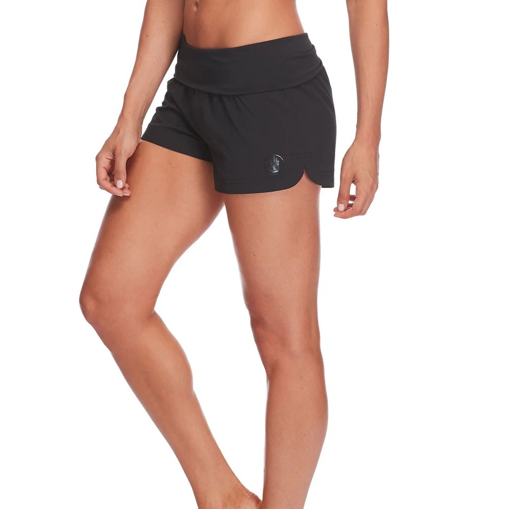 BODY GLOVE Women's Smoothies Seaside Solid 2" Vapor Boardshort Sz S Black